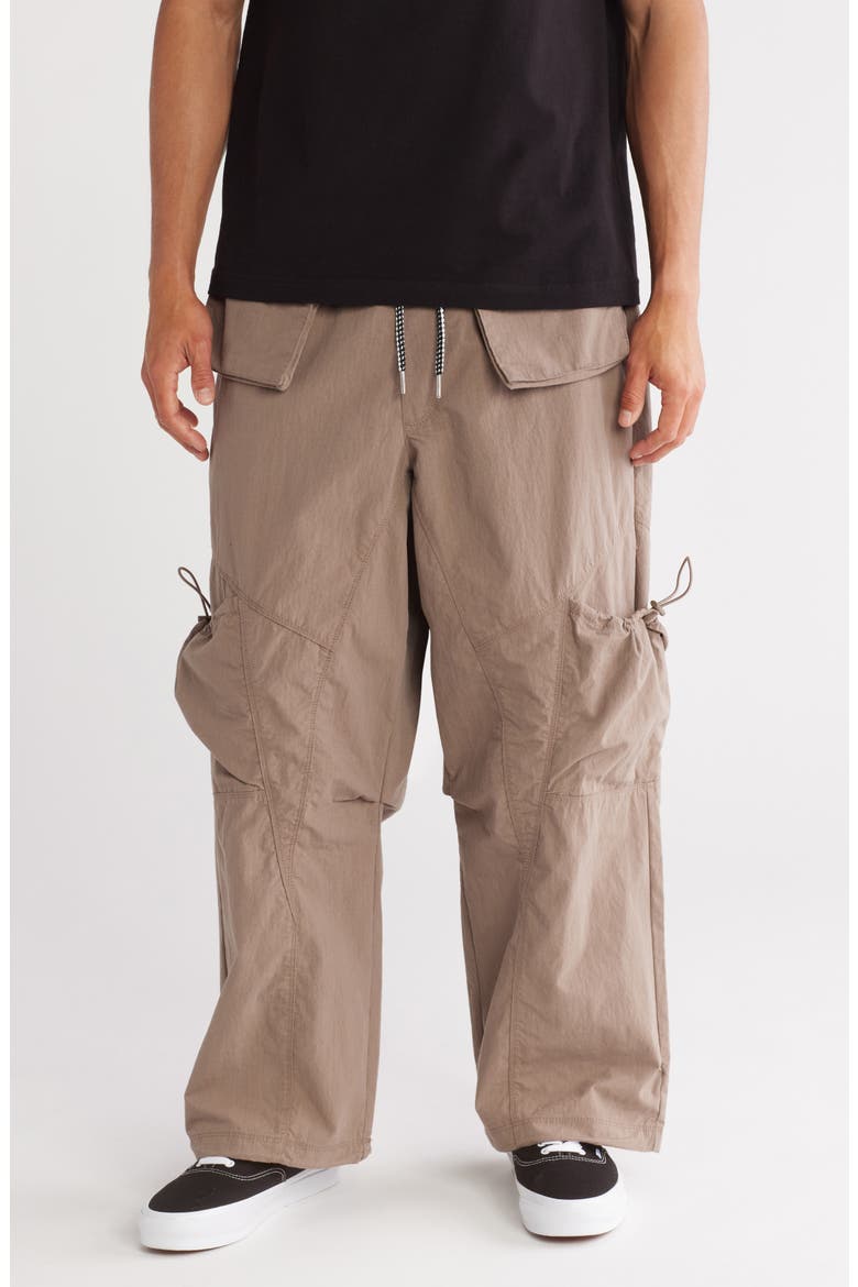 Canopy Parachute Pants, Main, color, WALNUT