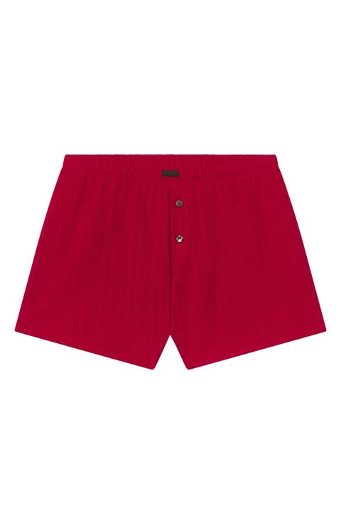 Pointelle High Waist Pajama Shorts