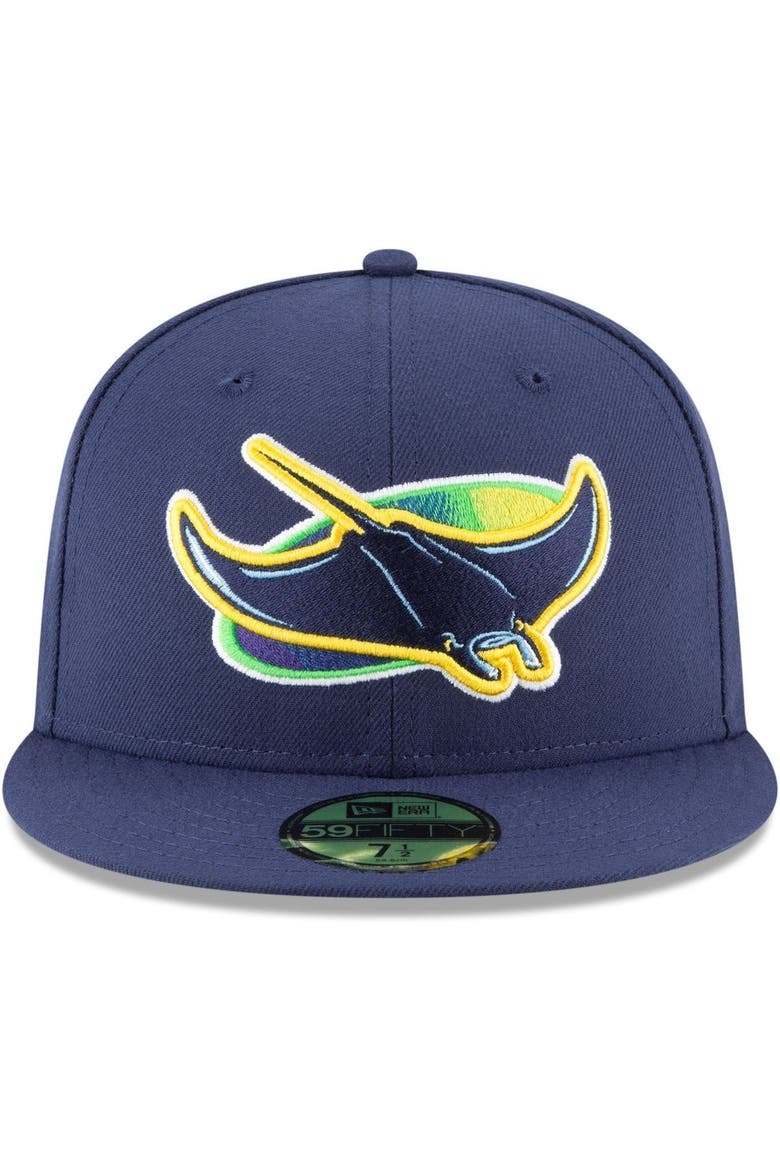 Men's New Era Navy Tampa Bay Rays Alternate Authentic Collection On-Field 59FIFTY Fitted Hat, Alternate, color, NAVY