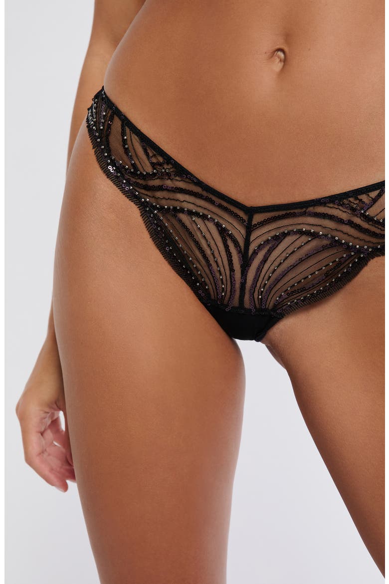 Whisper of Desire Tanga, Alternate, color, BLACK