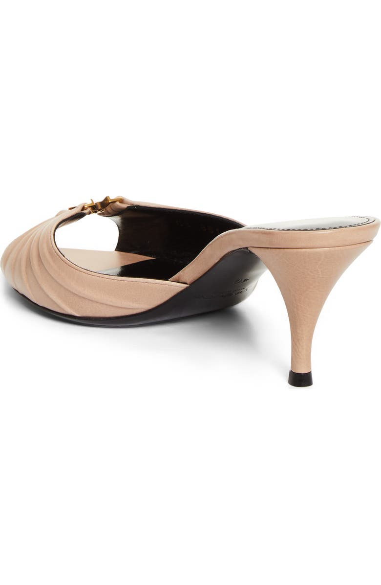 Saint Laurent Babylone Slide Sandal, Alternate, color, Lost Beige