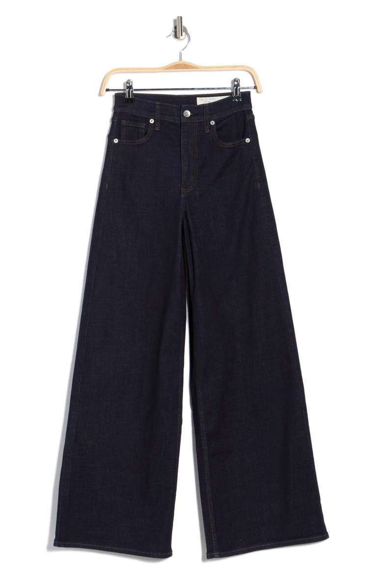 Serena High Waist Wide Leg Jeans, Alternate, color, RINSE