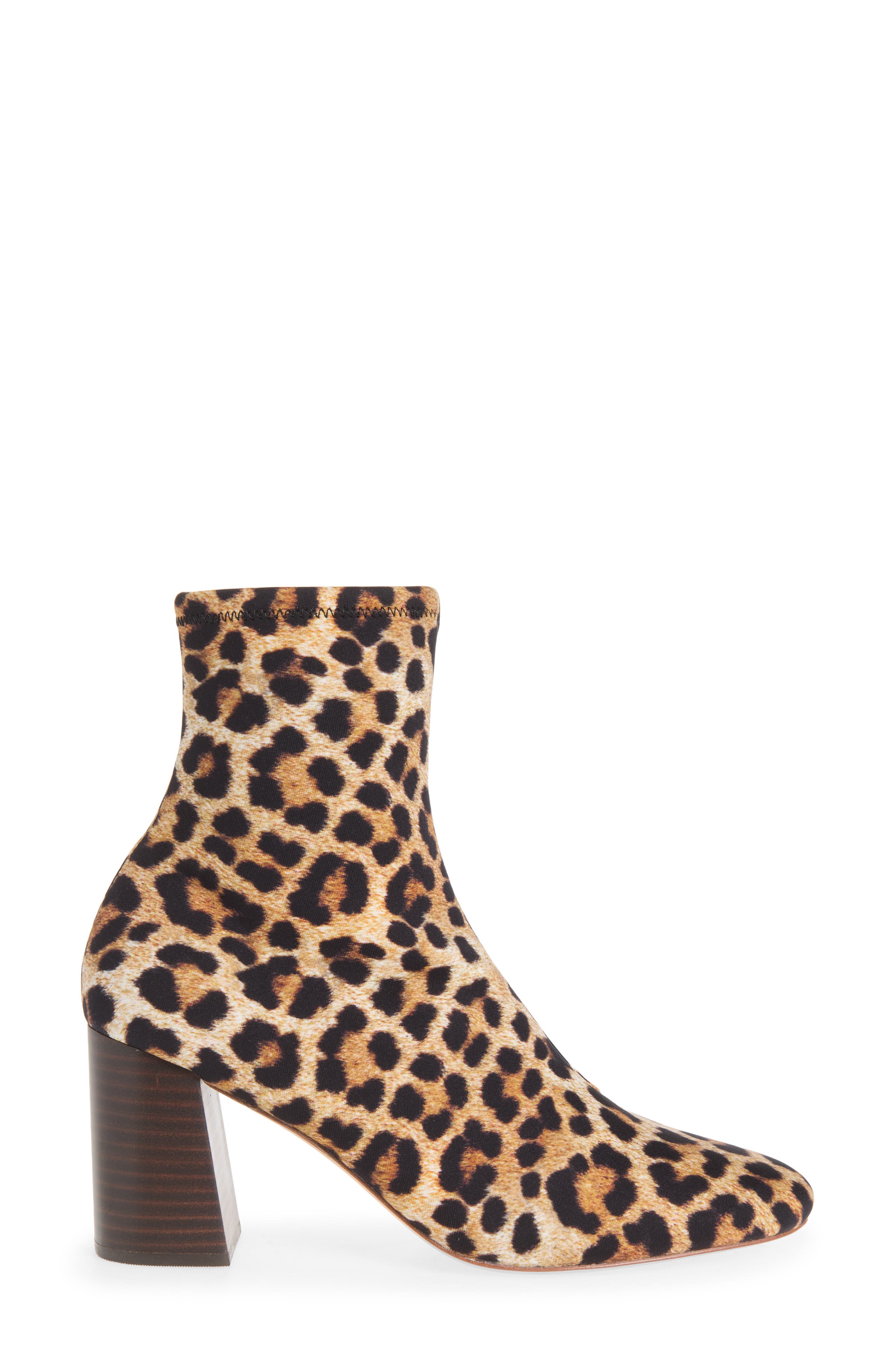 Elise Stretch Bootie, Alternate, color, LEOPARD