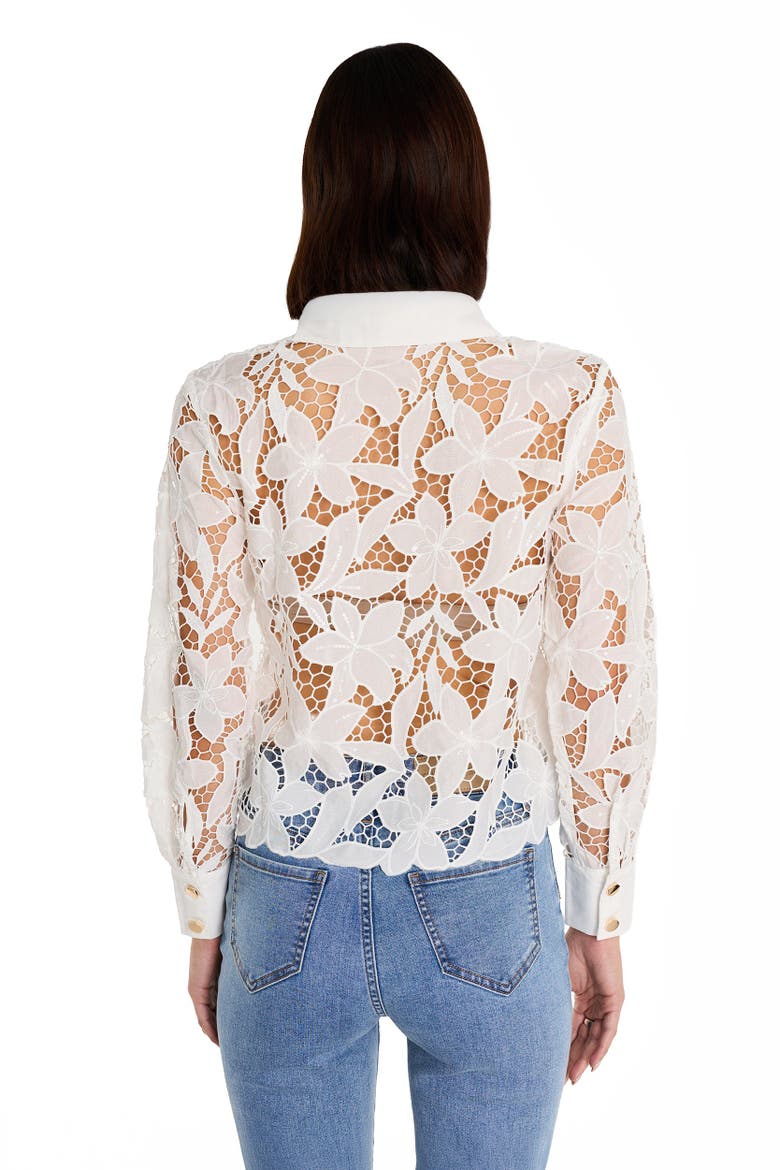 Mina Lace Blouse, Alternate, color, White