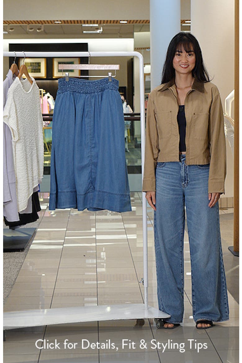 Smock Waist Midi Skirt video