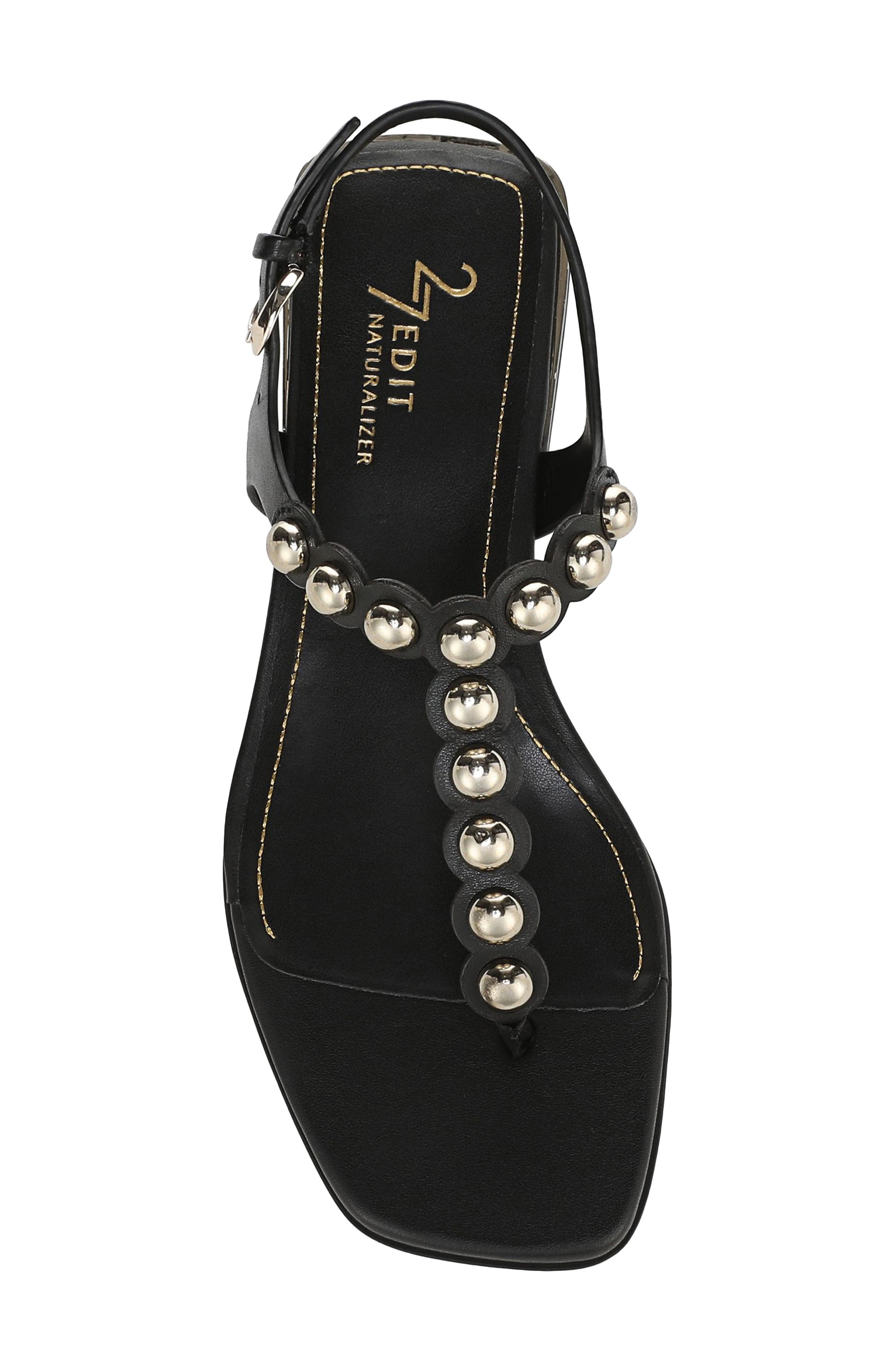 27 EDIT Naturalizer Nara Slingback Sandal, Alternate, color, Black Leather