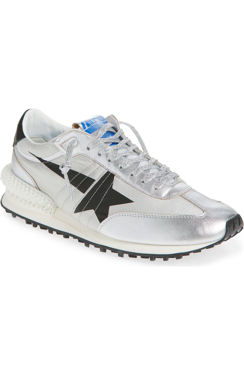 Golden Goose Marathon Sneaker, Main, color, Silver/ Black