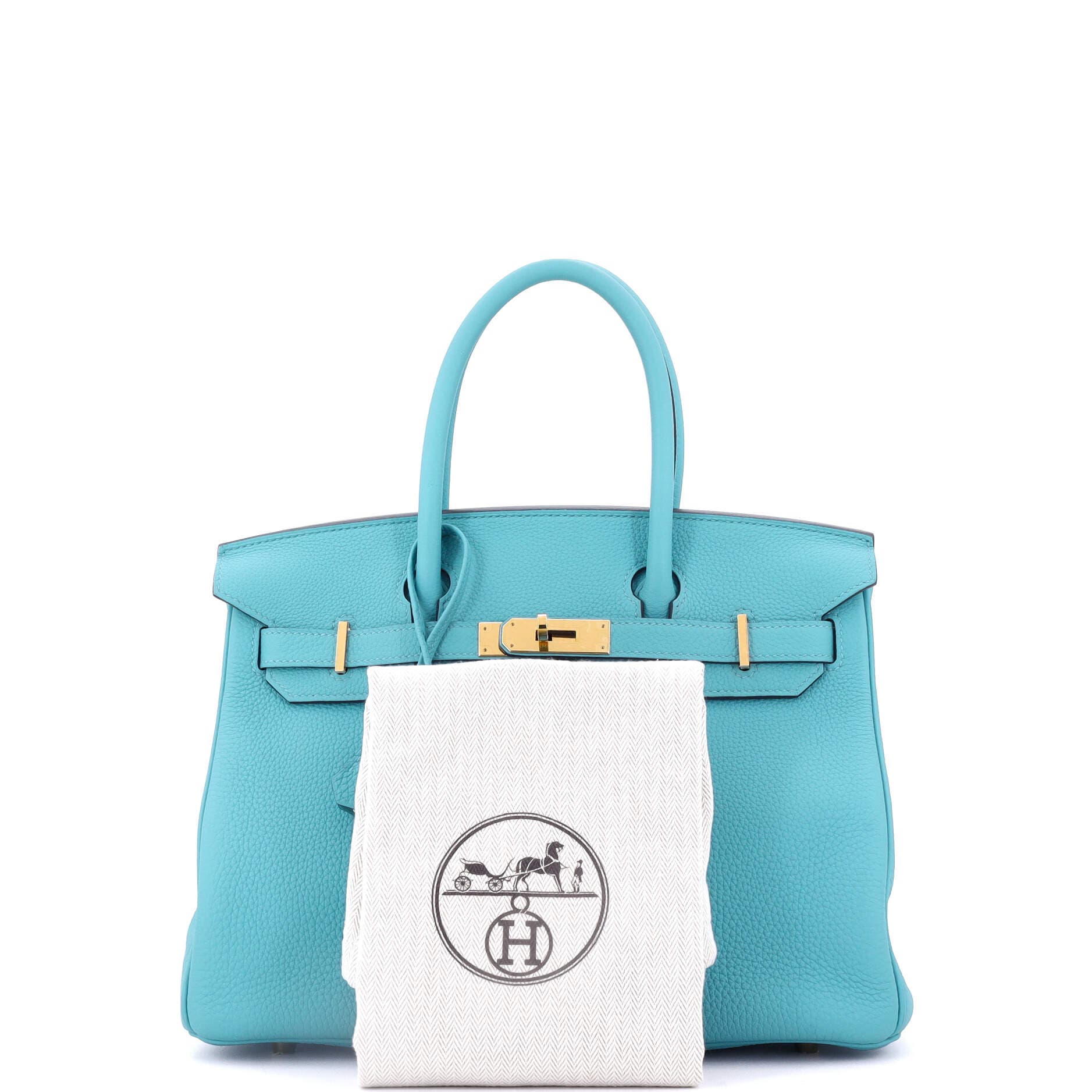 Pre-Owned Hermes Birkin Handbag Blue Togo with Gold Hardware 30, Alternate, color, Bleu Du Nord