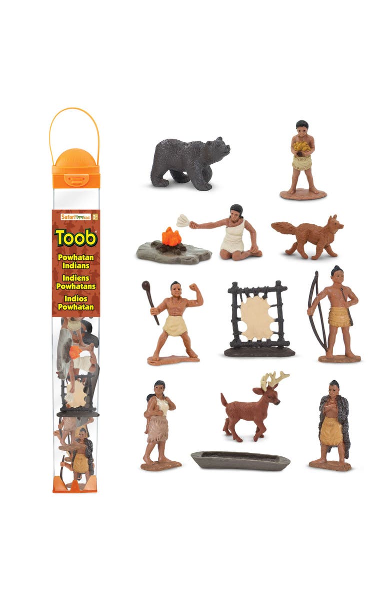Safari Ltd. Powhatan Indians Toy, Main, color, NO COLOR