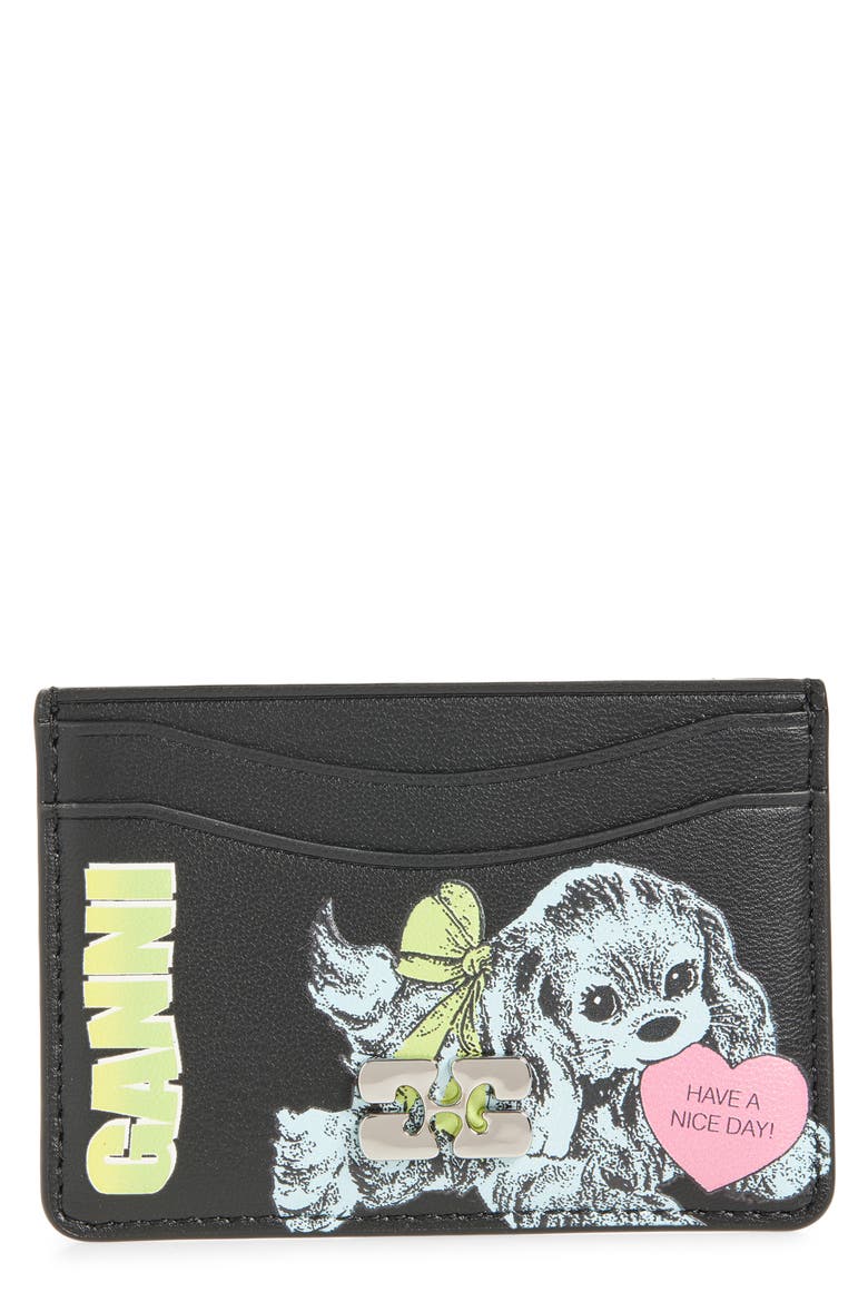 Bou Animal Card Holder, Main, color, BLACK