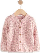 NEXT Kids' Diamond Chunk Knit Cardigan