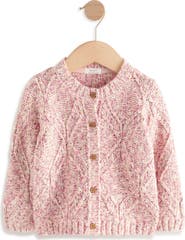 NEXT Kids' Diamond Chunk Knit Cardigan