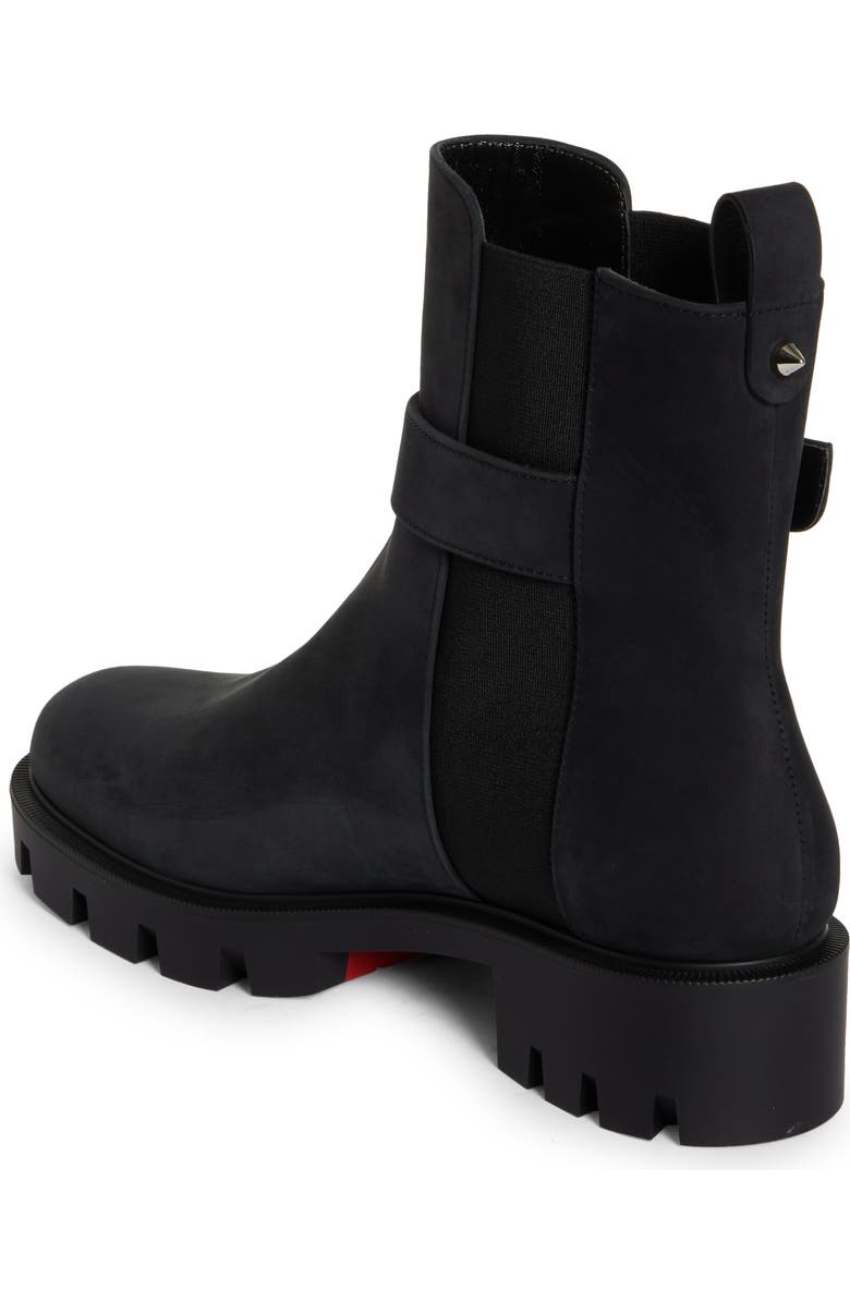Christian Louboutin CL Logo Lug Sole Chelsea Boot, Alternate, color,