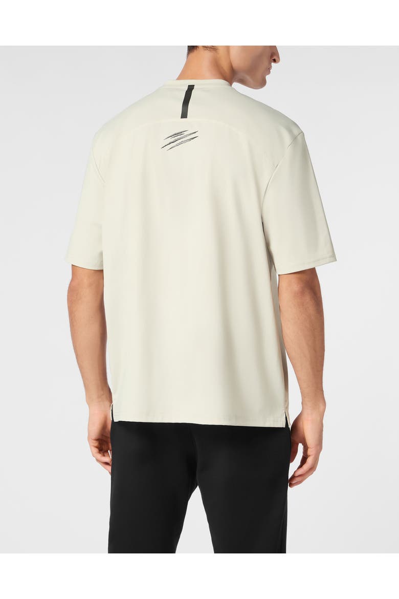 Micro Rib T-Shirt Round Neck Ss Men, Alternate, color, grey