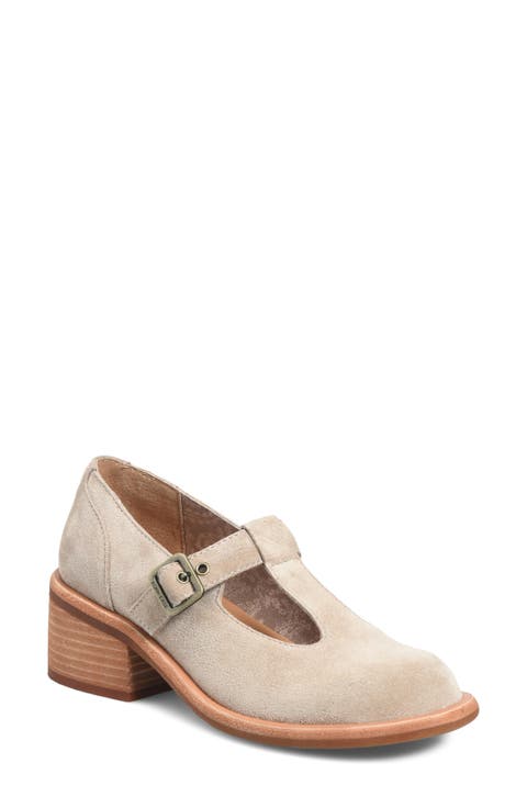 Jesse Leather T-Strap Pump