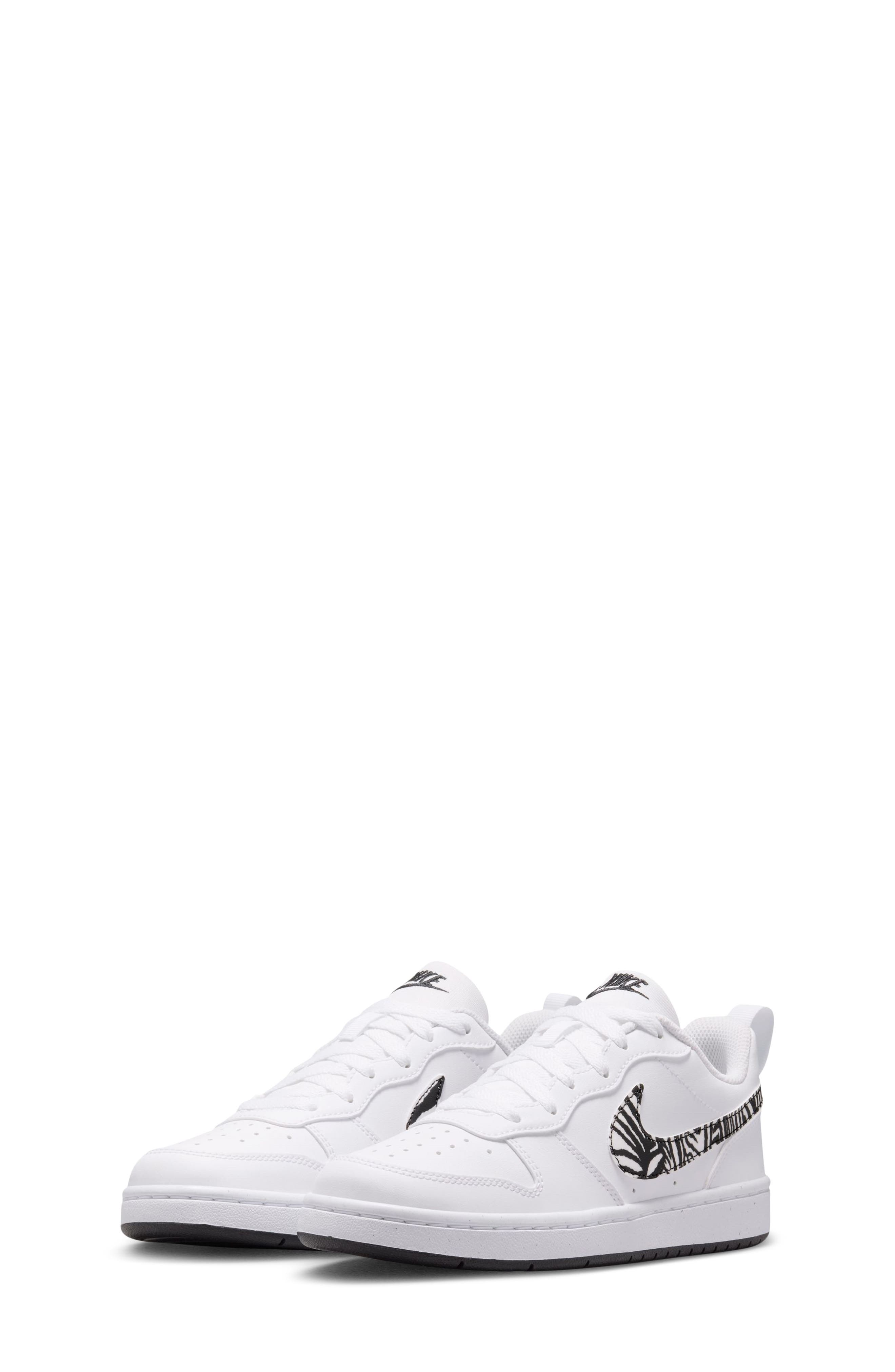 Kids' Court Borough Low Print Sneaker, Main, color, WHITE/ BLACK
