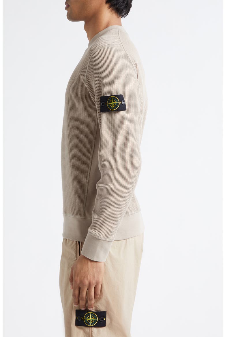 Cotton Waffle Knit Sweatshirt, Alternate, color, DESERT
