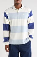 Vans Two-Tone Ward Stripe Long Sleeve Rugby Polo