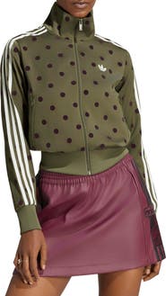 adidas Originals Firebird Polka Dot Satin Track Jacket