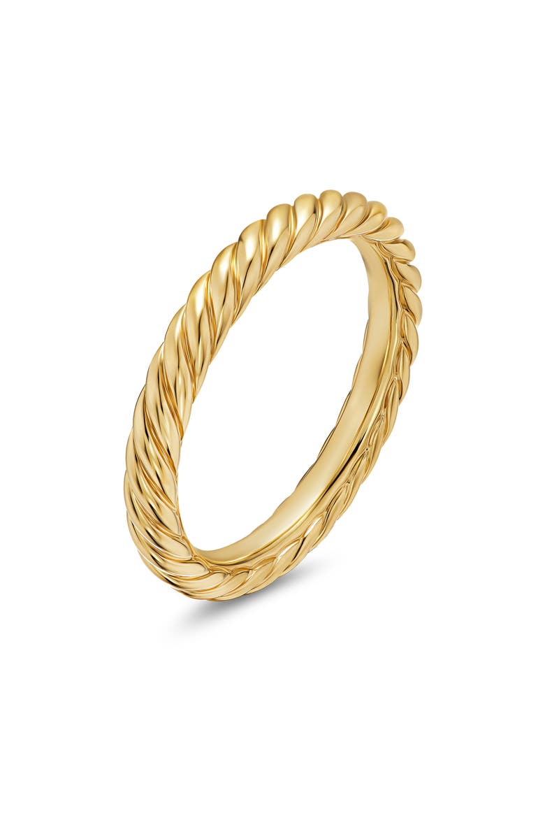 Cable Band Ring in 18K Gold, Alternate, color, 18K GOLD