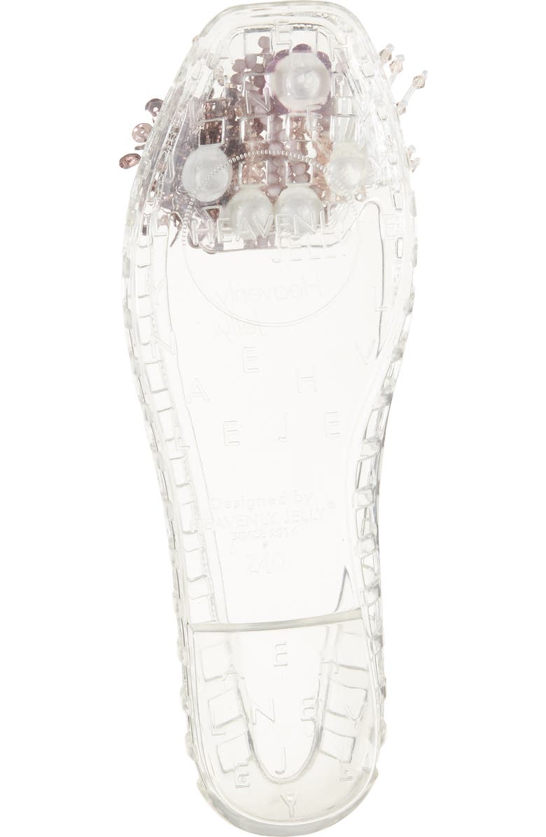 HEAVENLY JELLY Dazzla Jelly Ballet Flat, Alternate, color, Clear