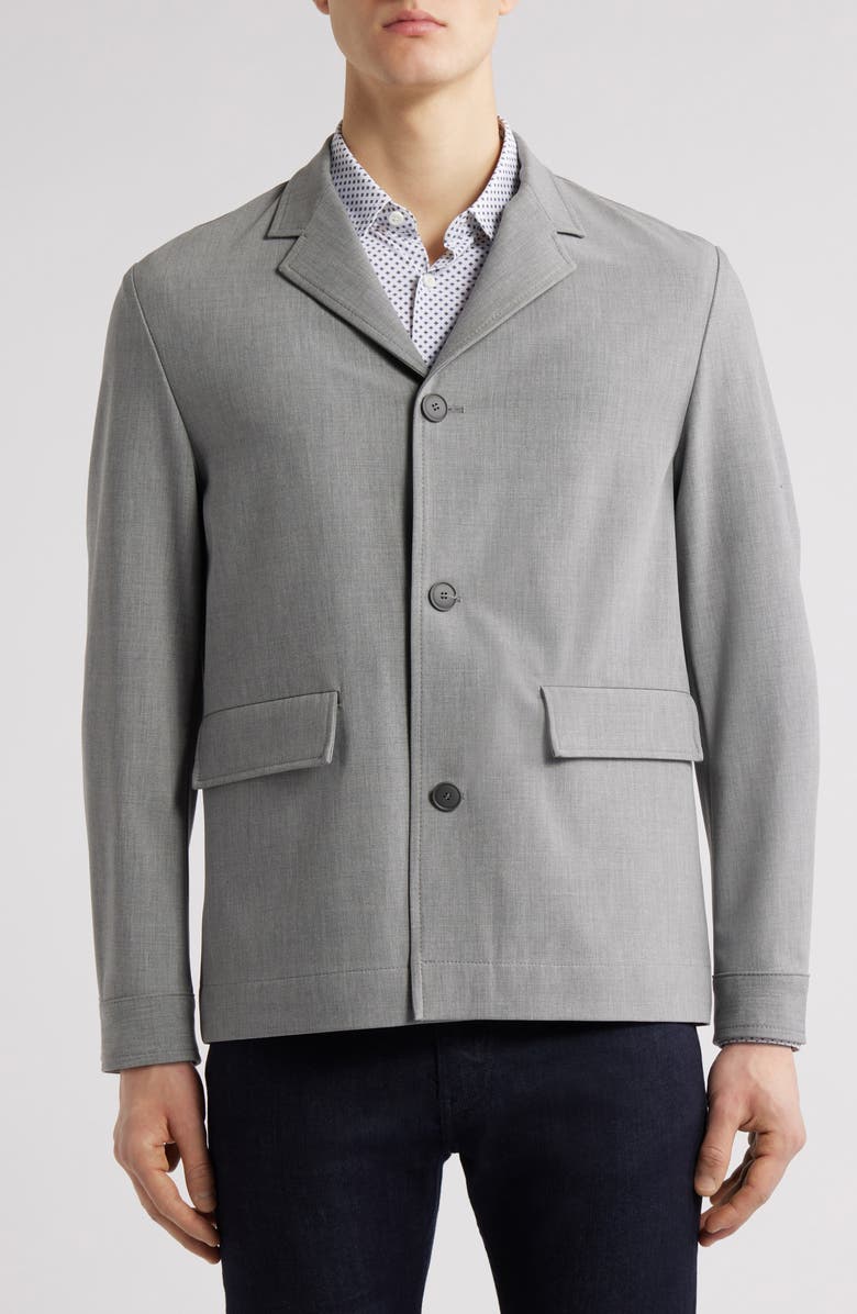 BOSS Carper Relaxed Fit Jacket, Alternate, color, Medium Grey