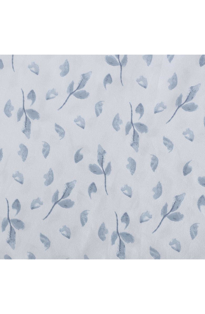 Calvin Klein Falling Petals 300 Thread Count Sateen Sheet Set, Alternate, color, Pale Grey/ Blue