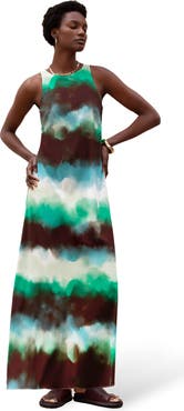 Ro&Zo Sleeveless Print Maxi Dress