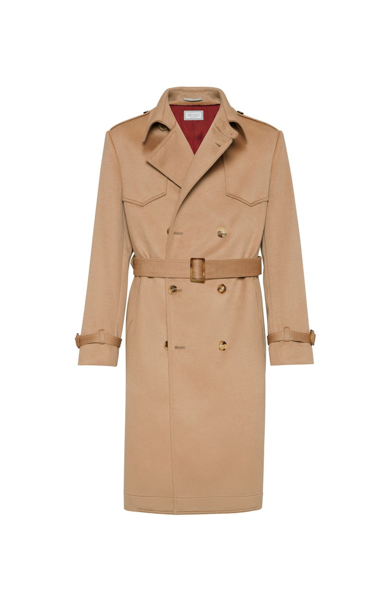 Brunello Cucinelli Trench coat, Main, color, Beige