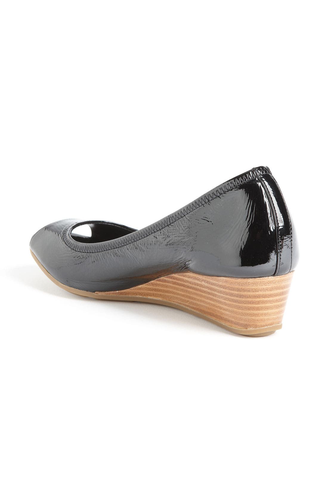 'Air Tali' Wedge, Alternate, color, BLACK PATENT