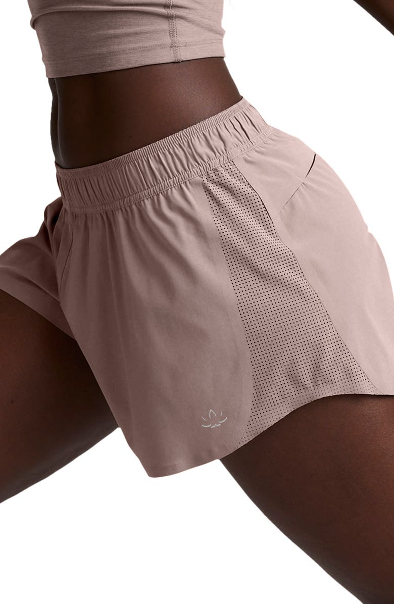 Beyond Yoga Solemate Run Shorts, Alternate, color, Rosey Taupe