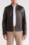 Nordstrom Stand Collar Leather Jacket