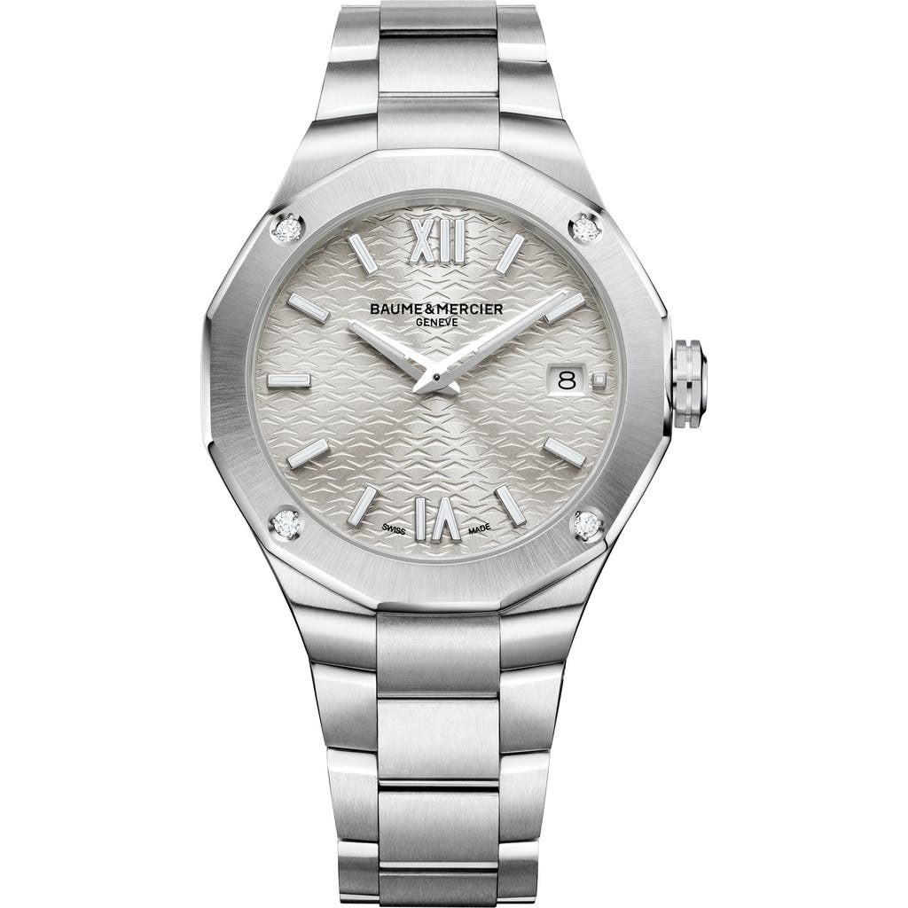 Baume & Mercier Riviera 10614 Automatic Bracelet Watch, 36mm in Silver  product