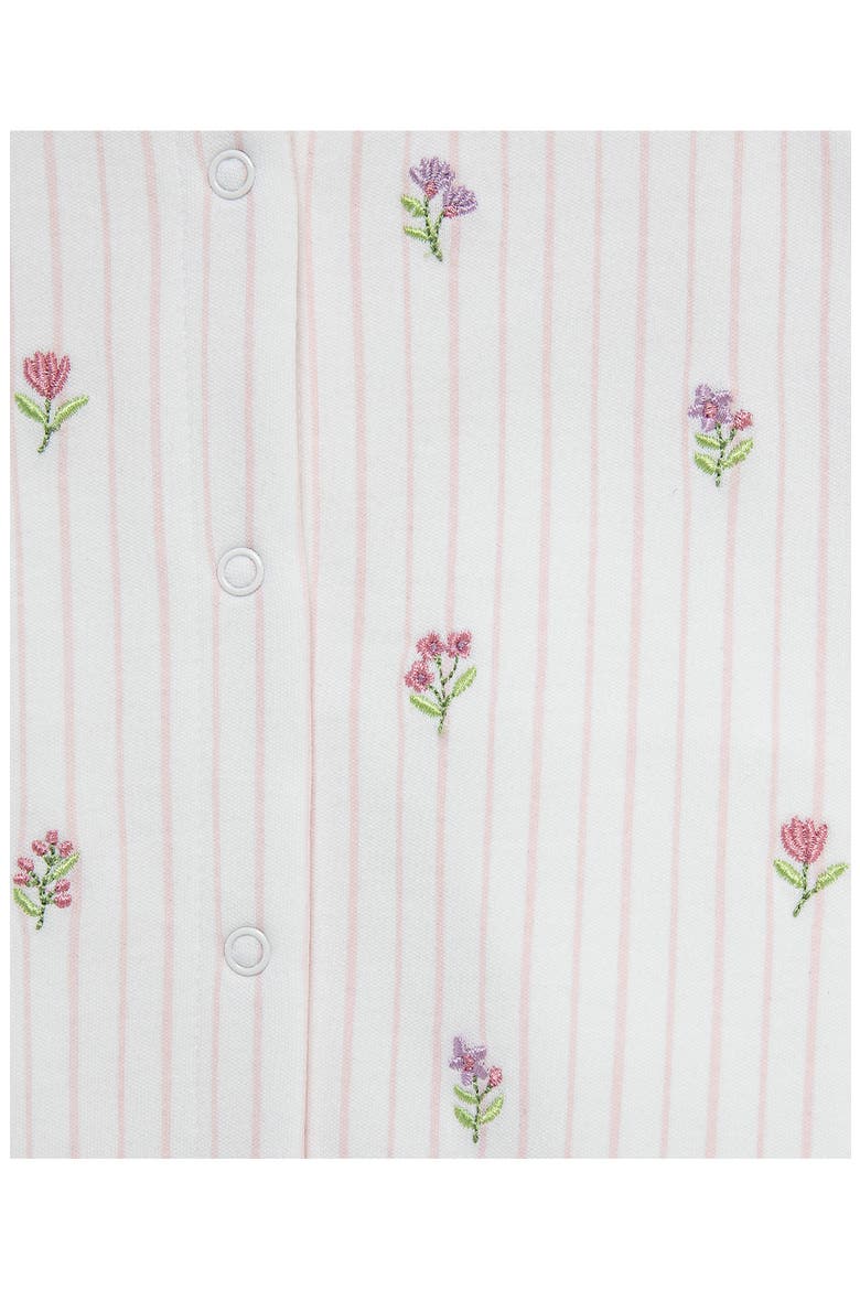 Floral Bodysuit & Headband Set, Alternate, color, WHITE/ PINK