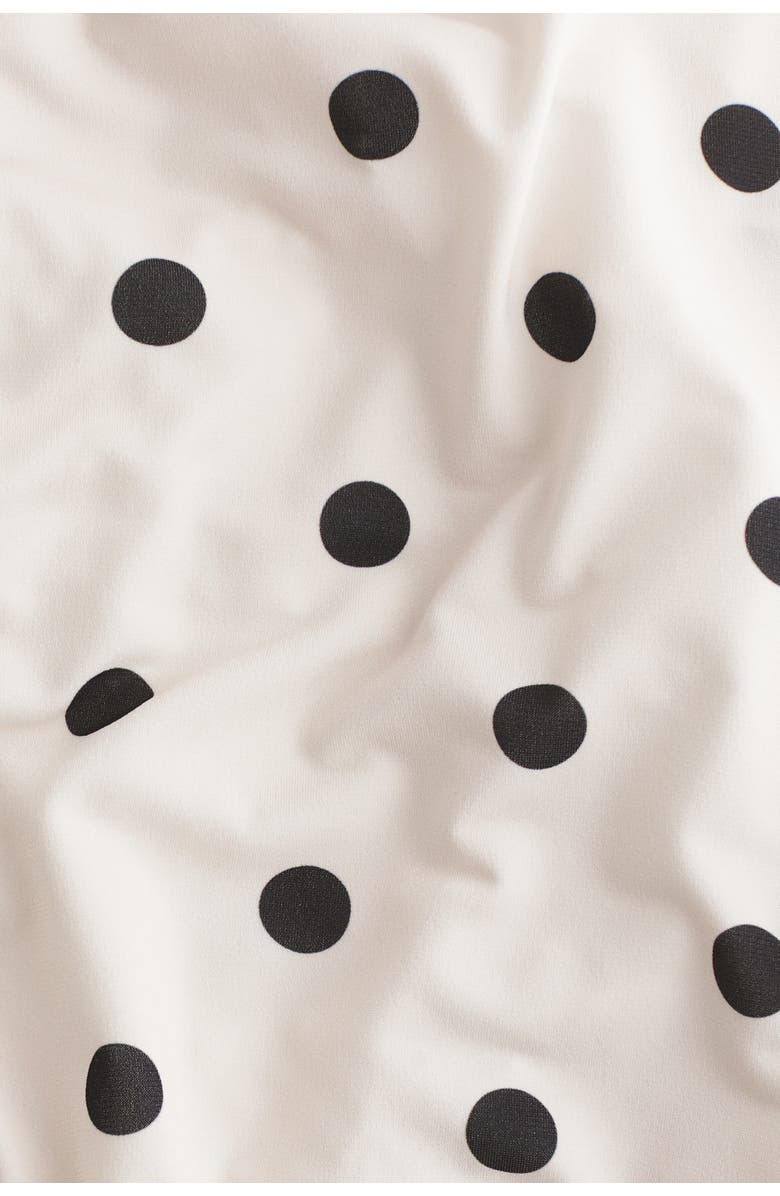 H&M Loose-fit Strappy Top, Alternate, color, White/Polka Dot