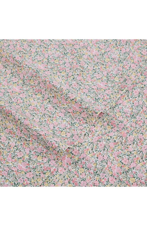 Laura Ashley Loveston Cotton Sheet Set In Pink/green