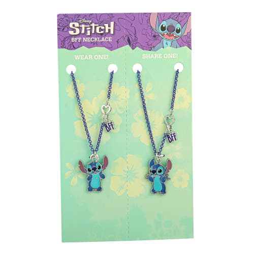 Disney Stitch Bff Necklace, Set Of 2 In Green