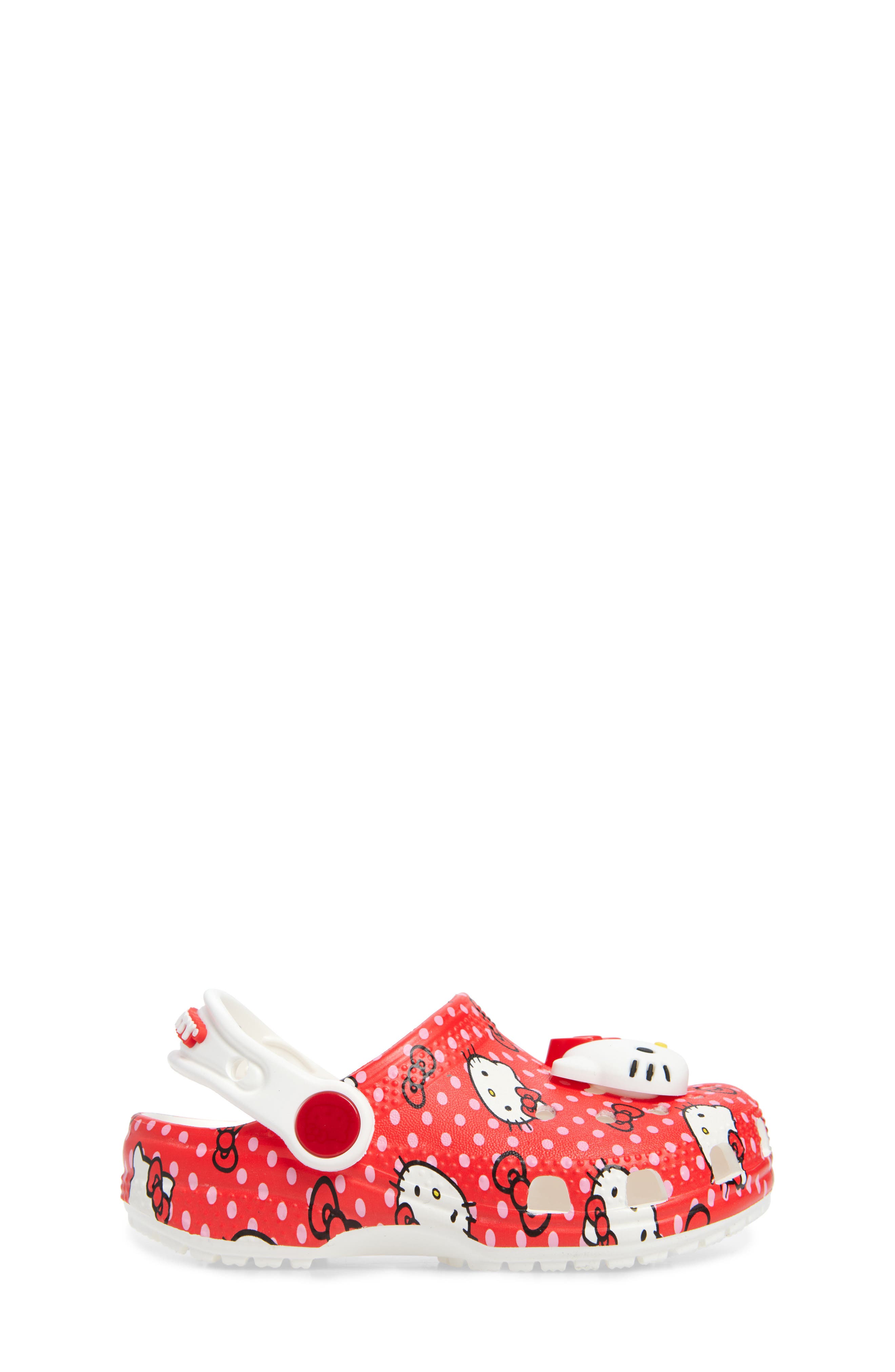 CROCS x Hello Kitty Kids' Classic Clog, Alternate, color, Red/ Multi