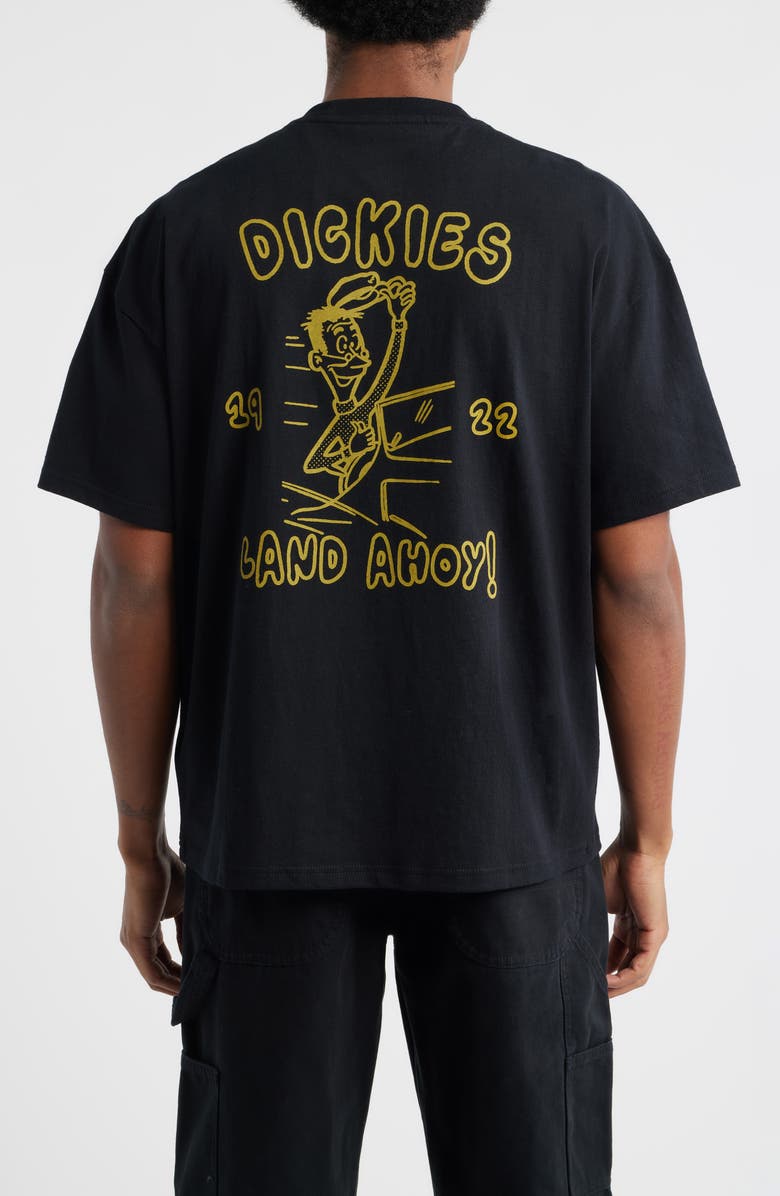Dickies Decaturville Embroidered Cotton Graphic T-Shirt, Alternate, color, Black