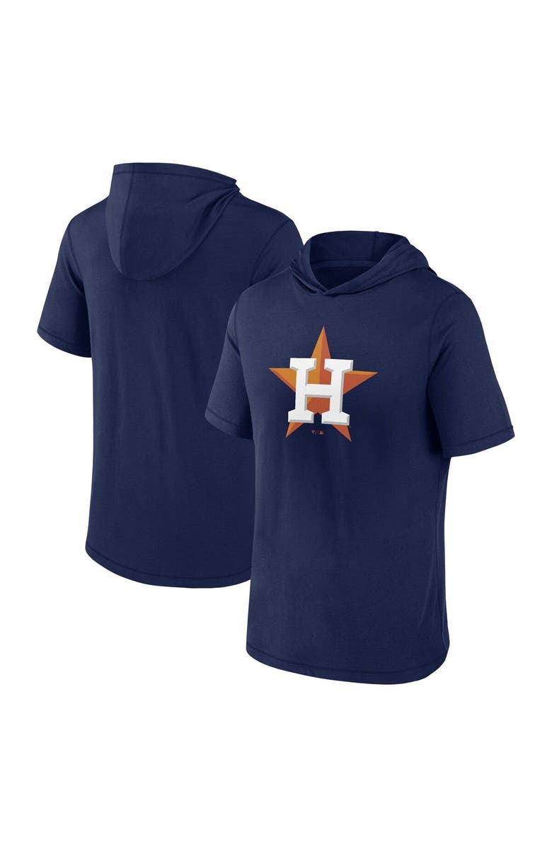 FANATICS Men's Fanatics Branded Navy Houston Astros Short Sleeve Hoodie T-Shirt, Main, color, Navy