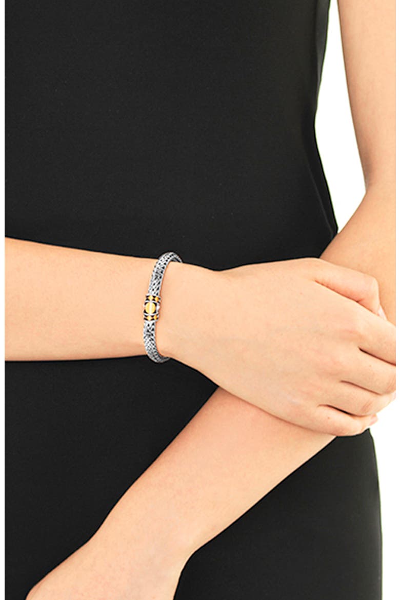 Dot 6.5mm Bracelet, Alternate, color, STERLING SILVER - GOLD