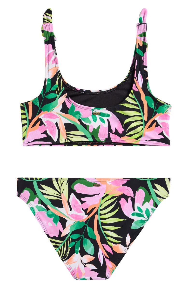 Rip Curl Kids' Molokai Two-Piece Swimsuit, Alternate, color, Black