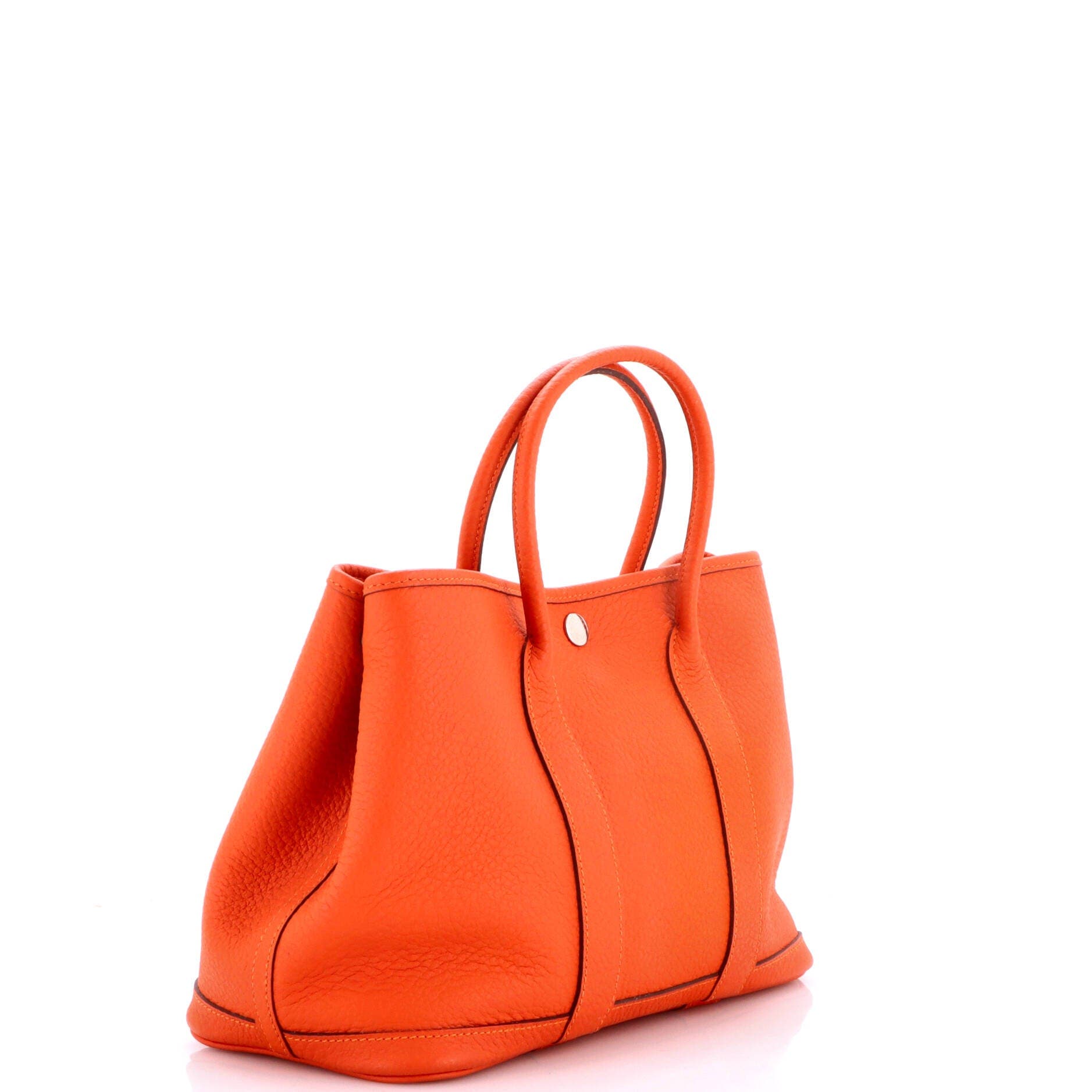 Garden Party Tote Leather 30, Alternate, color, Orange