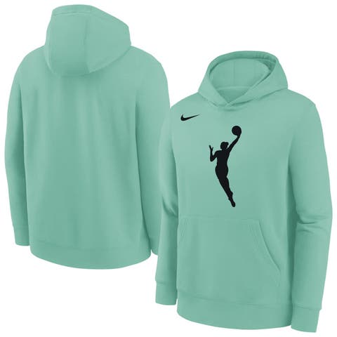 Youth Nike Mint WNBA Logo Essential Team Pullover Hoodie