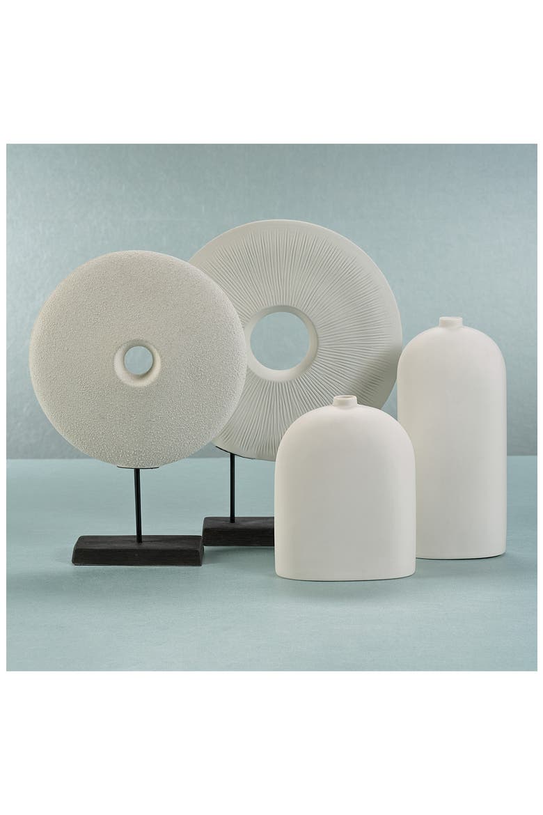 Lucca Arched Porcelain Vase, Alternate, color, WHITE