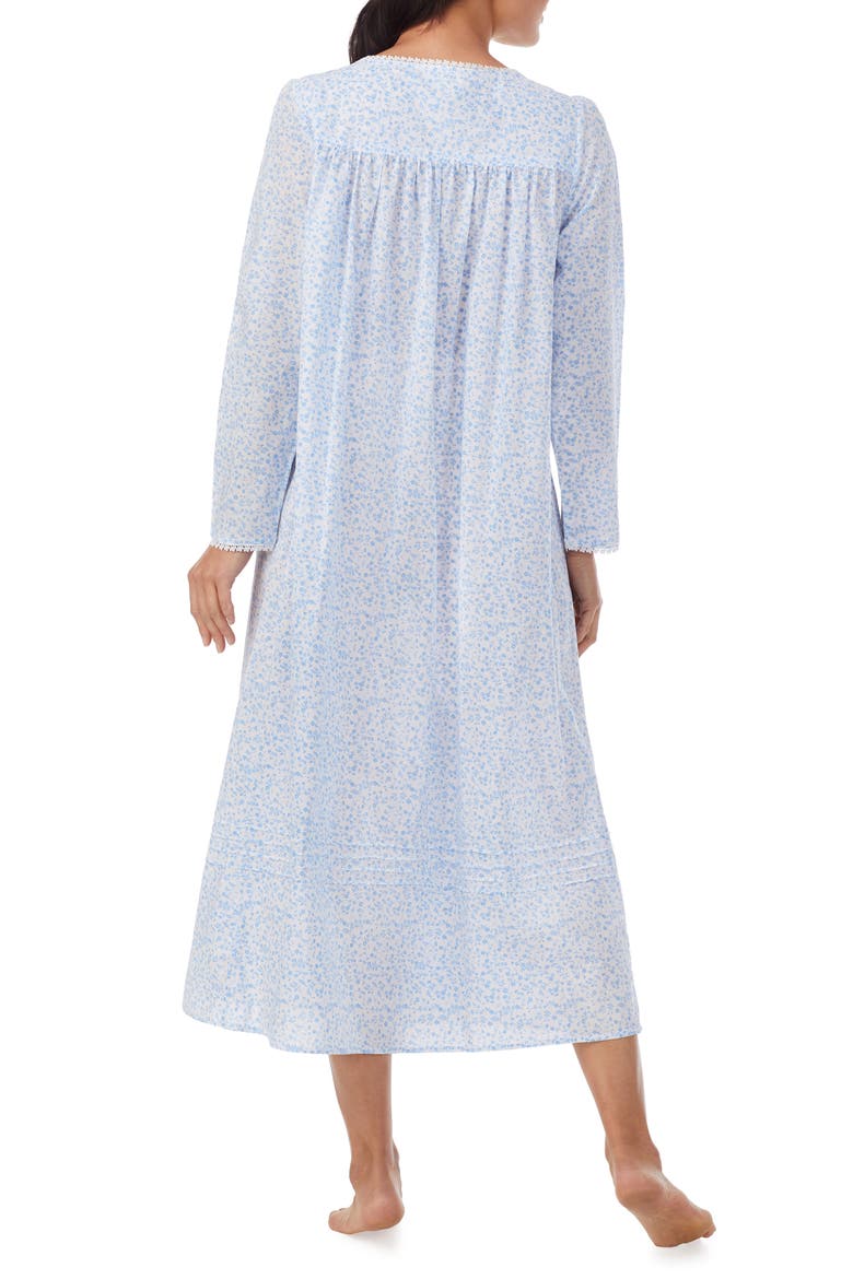 Long Sleeve Nightgown, Alternate, color, BLUE PRT