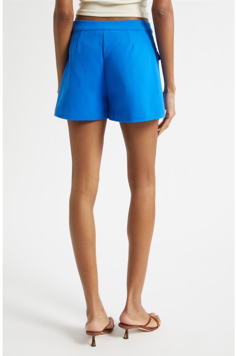 Ava Cotton Blend Shorts, Alternate, color, CAPRI BLUE