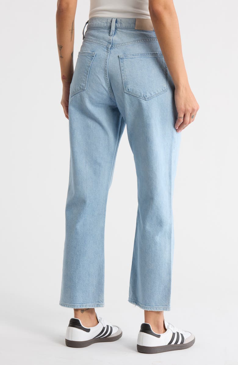 PAIGE Sawyer High Waist Ankle Straight Leg Jeans, Alternate, color, Brightside