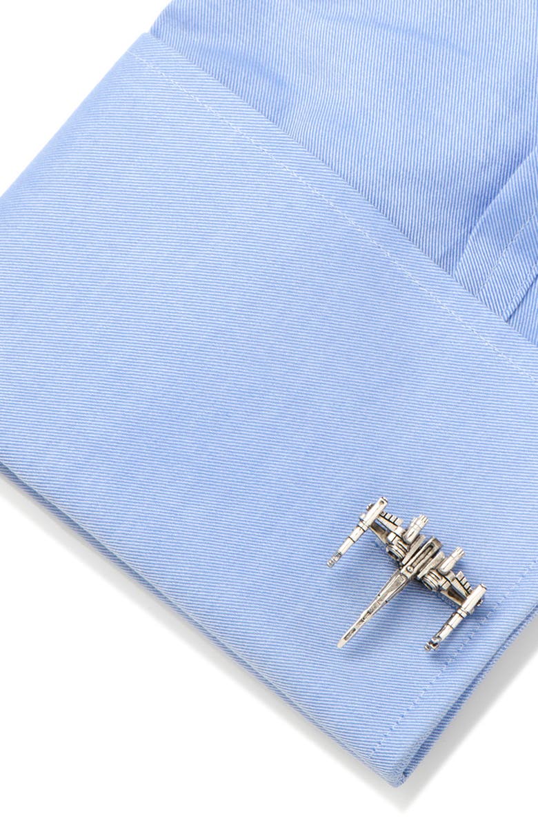 Cufflinks, Inc. Star Wars<sup>™</sup> - 3D X-Wing Cuff Links, Alternate, color, Silver