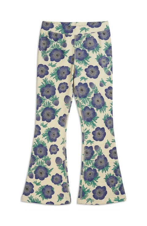 Organic Cotton Print Flare Leggings